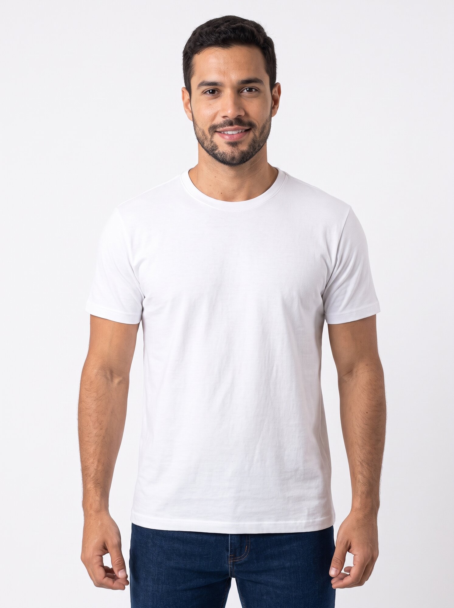 Camiseta Regular Masculina 100% Algodão Preta